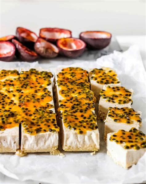 passion fruit bars dessert